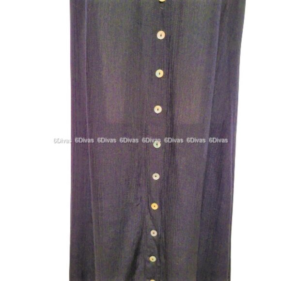 RAYON Black Sleeveless Relaxed Fit Crinkle Black Dress Sizes L and XL - NWT - Picture 3 of 5